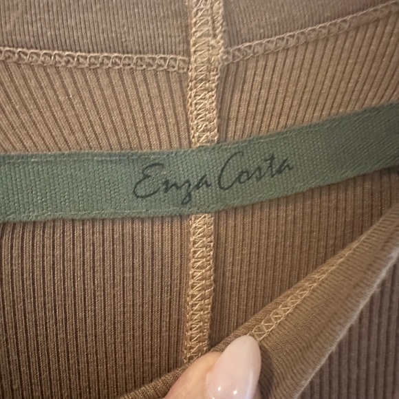 Enza Costa Silk Blend Ribbed Tank Dress NWOT - Picture 7 of 7